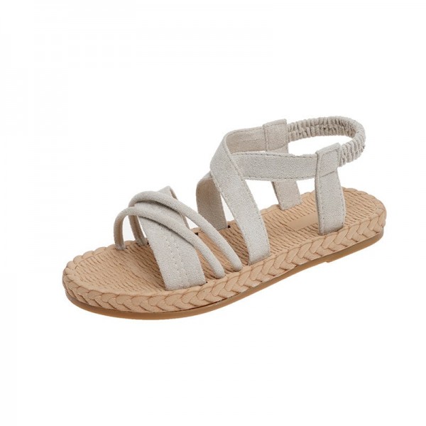 Size:4.5-8.5 Women Vintage Style Color Blocking Sandals