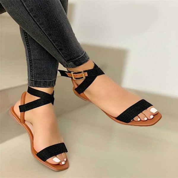 Size:4.5-11 Women Simple Style Color Blocking Sand...