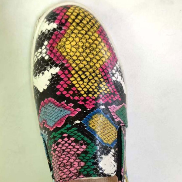 Size:6-10 Women Colored Snake Pattern Platform Sneakers Shoes