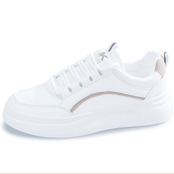 Women Fashion Round Toe Lace-Up Sneakers