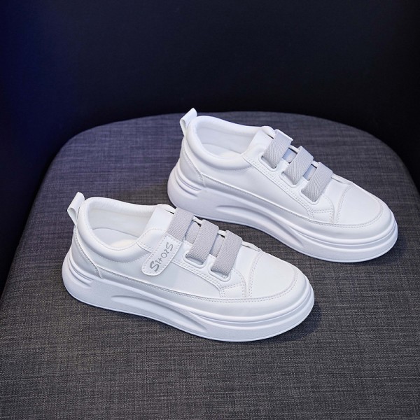 Women Fashion Round Toe Lace-Up Sneakers