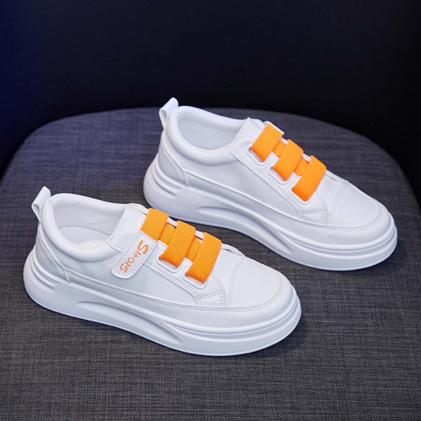 Women Fashion Round Toe Lace-Up Sneakers