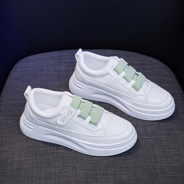 Women Fashion Round Toe Lace-Up Sneakers