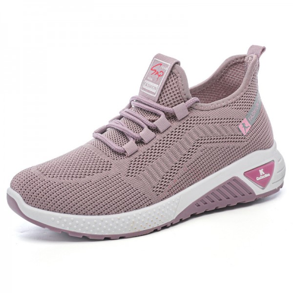 Women Fashion Casual Mesh Fly Woven Breathable Sneaker