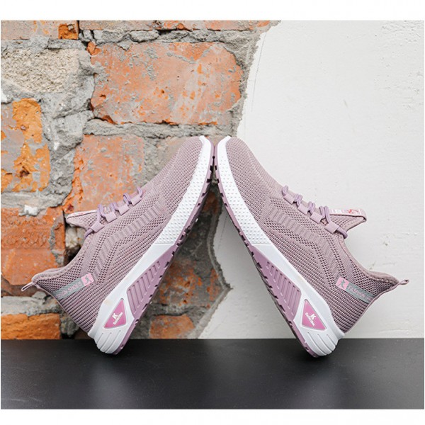 Women Fashion Casual Mesh Fly Woven Breathable Sneaker