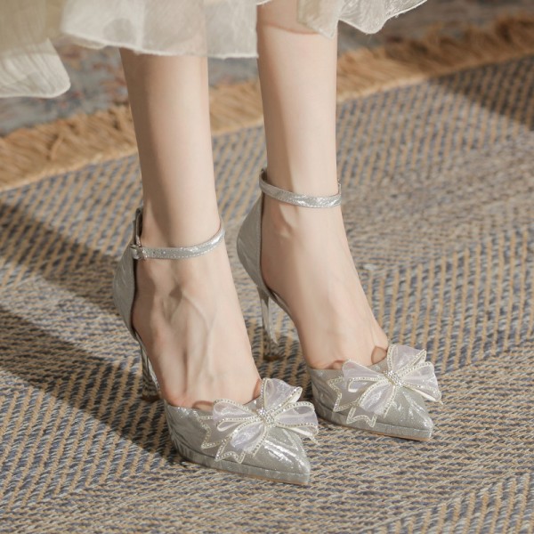 Women Elegant Bow Point-Toe Pumps