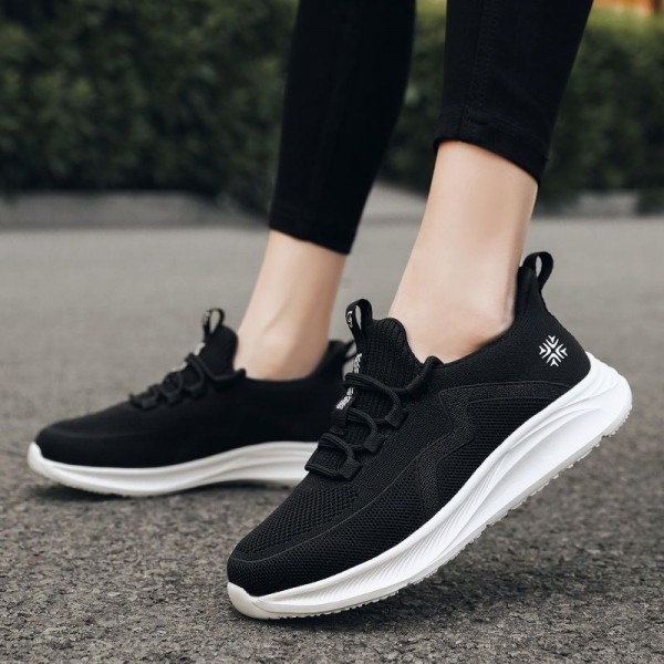 Women Fashion Casual Plus Size Flying Fabric Breathable Walking Style Sneaker