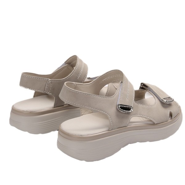 Women Casual Plus-Size Thick-Soled Velcro Sandals