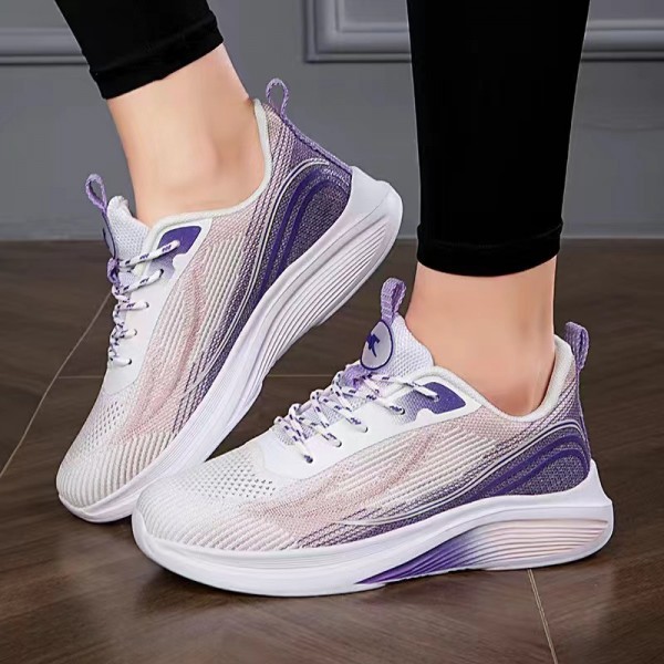 Summer Women Fashion Mesh Breathable Lace-Up Round Toe Sneaker