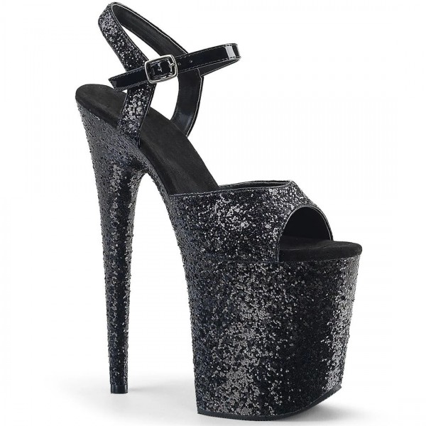 Nightclub Pole Dance Women Sexy Sequin Waterproof Platform 20Cm Thin Heeled Sandals